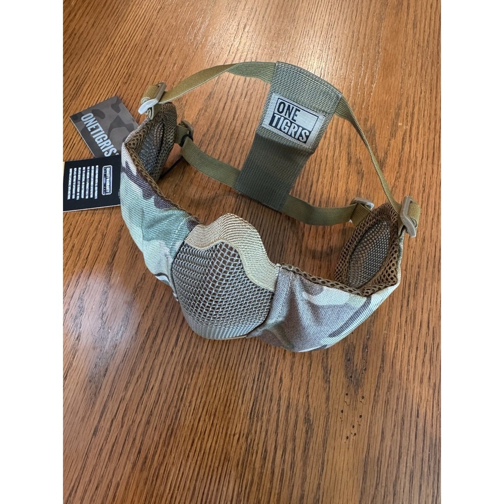 OneTigris Foldable Half Face Mesh Mask with Ear Protection